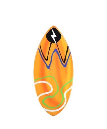 Zap Skimboards - Classic Series Wedge Medium Skimboard 45" (1/2" Thick) - Assorted Colors - Continuous Core with E-Glass Wrap, Polyester Resin, and TuffCoat Gloss Finish