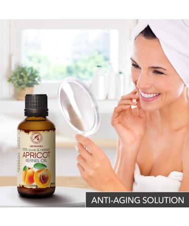 Pure Cold-Pressed Apricot Kernel Oil 50ml - Organic Prunus Armeniaca from Italy | Best Carrier Oil for Skin & Hair Care - Moisturizes Dry Hair & Repairs Split Ends - Buy Online on GoSupps.com