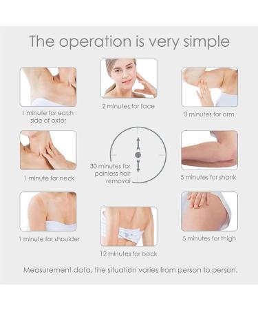 Laser Hair Removal Handset Deluxe Skin Laser Hair Removal At-Home Laser Hair Removal Handset Laser Hair Removal Devices for Women Men (Black) - Buy Online on GoSupps.com