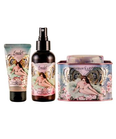 Barefoot Venus The Vanilla Effect Bath Soak  Hand Cream & Argan Oil Body Care Gift Set