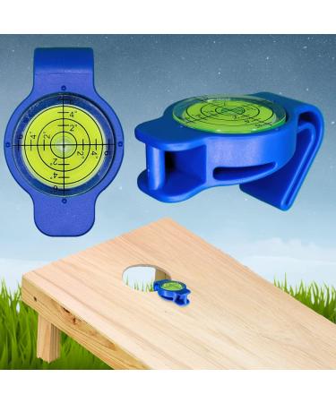 CornStars Cornhole Level - Instant and Accurate Measurements for All Corn Hole Boards and Sets - Improve Your Outdoor Game - Throw Cornhole Bags On Straight Cornhole Sets - Use Indoor Or Outdoor Blue
