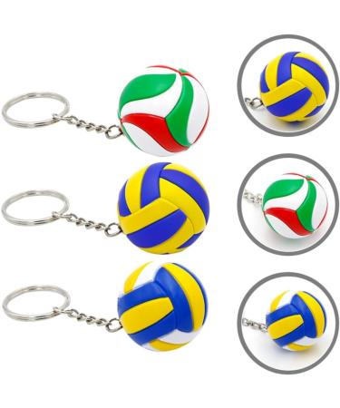 Ifundom 3D Volleyball Key Pendant - Sportball Keychain for Bags & Backpacks | 3 Pieces Hanging Volleyball Trailer - Buy Online on GoSupps.com