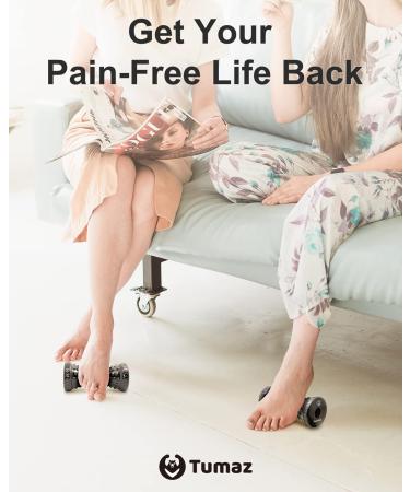 Tumaz Foot Massage Roller - Extended Version for Plantar Fasciitis Relief | Ergonomic Myofascial Pain Relief Roller - Buy Online on GoSupps.com