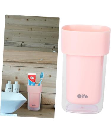 Beaupretty Portable Travel Toothbrush Cup - Compact Washing Storage Case - Pink 20.6x7.3cm - Ideal for International Shipping - Buy Online on GoSupps.com