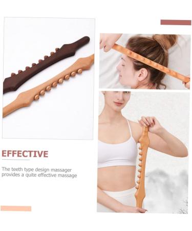 Shop OHPHCALL GUA SHA Wooden Body Massage Roller Reflex Zone & Abdominal Massage Tool Acupuncture Stick for Fitness - Buy Online on GoSupps.com