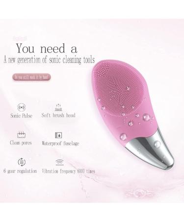 Sonic Facial Cleansing Brush Soft Silicone Face Brush Waterproof Electric Facial Cleansing Brush Face Massager Fit for All Skin Exfoliation Gentle Exfoliating USB Rechargeable - Buy Online on GoSupps.com