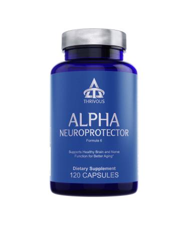 Thrivous Alpha - Enhance Brain & Nerve Function for Better Aging - Advanced Natural Nootropic Supplement: Alpha GPC ALCAR R Alpha Lipoic Acid Ginkgo SerinAid Phosphatidylserine - 120 Capsules - Buy Online on GoSupps.com
