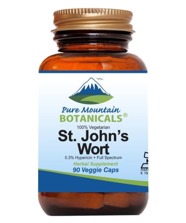 St. John's Wort Capsules with 450mg Formula of Organic Herb and St John's Wort Extract