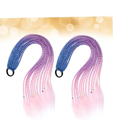 FRCOLOR 3 Sets Hair Extensions Colored Doll Synthetic Wigs Ponytail Extension Synthetic Curly Wig Synthetic Hair Curly Hair Wig Doll Wig Ponytail Holder Ring Accessories Child Elasticity - Buy Online on GoSupps.com
