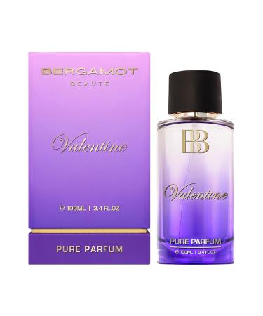 Bergamot_Beaute VALENTINE Pure Parfum Jasmine Lavender & Musky 12+ Hrs Long Lasting Liquid Perfume For Women Higher Concentration Than Eau De Parfum 100ml