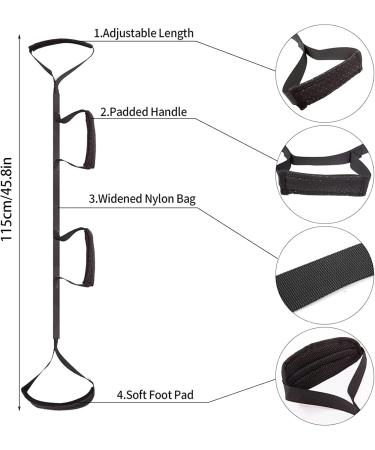 Leg Lifter Strap | Adjustable & Wear-Resistant Leg Lifter Strap with Foot Loop & Hand Grip Mobility Aids for Wheelchair Car Bed N Single Attribute - Buy Online on GoSupps.com