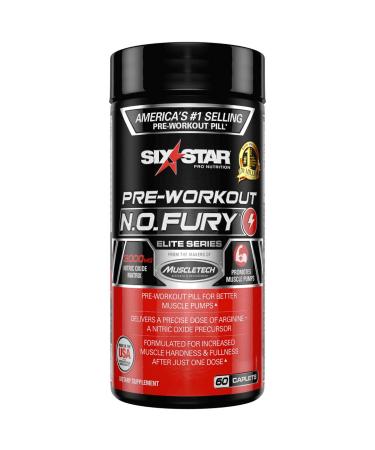 Six Star Six Star Pro Nutrition Pre-Workout N.O. Fury 60 Caplets