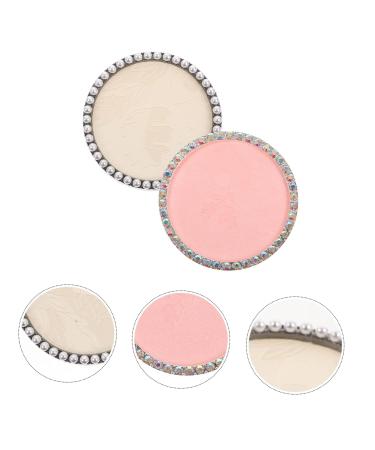 2pcs Makeup Palette - Polish Color Mixing Plate for Nail Art | Nail Gel & Watercolor Mixer | Pink & White 7x7cm - Buy Online on GoSupps.com