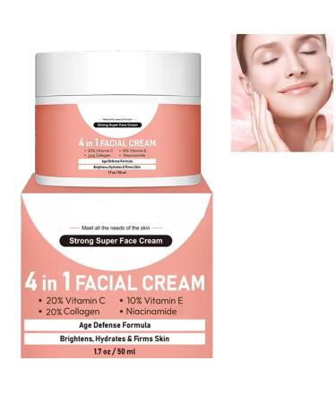 4 In 1 Face Serum 4 In 1 Face Cream For Moisturiser Facial Serum with Vitamin E Hyaluronic Acid Serum for Face Nourishing Hydrating Serum Vitamin C Serum For Face with Hyaluronic Acid Serum
