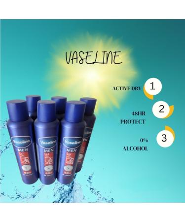 "Ultimate Freshness Bundle: Vaseline Men Spray Deodorant 6-Pack - 48-Hour Protection for Active Men!" - Buy Online on GoSupps.com