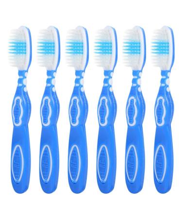 Beaupretty 6 pieces prison toothbrush tiny toothbrush mouth cleaning brush toothbrush with a short handle soft toothbrush toothbrush with thumbprint handle