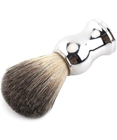 Buy Alloy Shaving Soap Cup with Lid | Silver Handle Synthetic Badger Hair Shaving Tool Set for Men - International Shipping Available - Buy Online on GoSupps.com