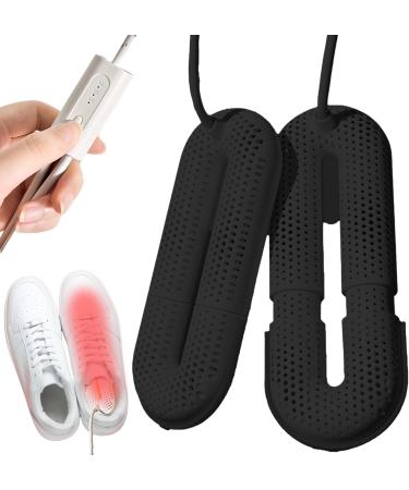 KOOMAL Telescopic Electric Shoe Dryer with 3 Gear Timer 360 Degree Quick Drying for Boots Gloves Shoes Socks in Winter/Rainy Days Portable Shoe Heater Warmer for Eliminating Odors (UK Plug) Black - Buy Online on GoSupps.com
