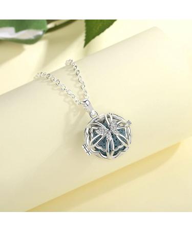 INFUSEU Charm Essential Oil Diffuser Necklace - Aromatherapy Jewelry for Women & Girls with Butterfly Pendant & 7 Lava Stones for Anxiety Relief - Buy Online on GoSupps.com