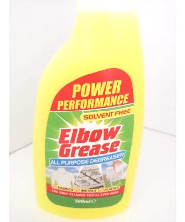 Elbow Grease Spray For All Purpose Laundry Kitchen Household Grease Cleaner 500ml Degreaser Stain Remover Metals Fabrics Plastic And Anti-Bacterial. (1) - Buy Online on GoSupps.com