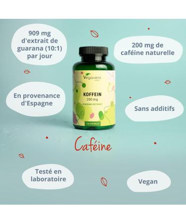 At 9090 mg | With 200 mg of NATURAL Caffeine | Energy + Focus | Unique: No Additives & Natural | Prolonged Energizing Effect | 120 Vegan Capsules | Vegavero  - Buy Online on GoSupps.com