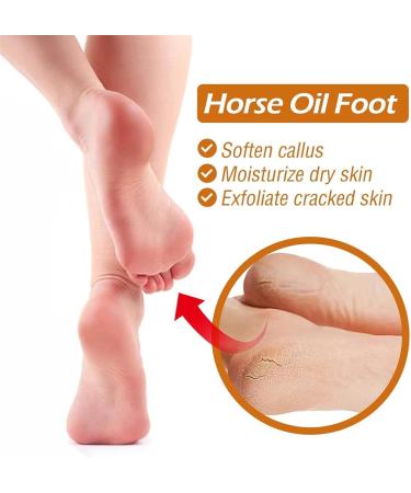Horse Oil Foot Callus Balm Moisturizing Foot Cream Cream for Dry Cracked Heels Horse Oil Foot Cream Making It Smoother and P - Buy Online on GoSupps.com