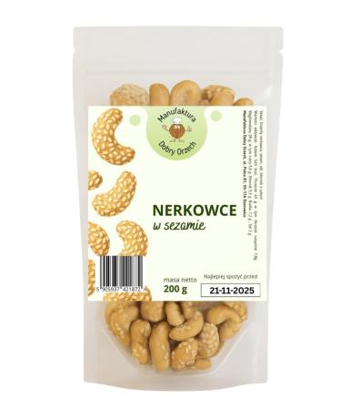 Manufaktura Dobry Orzech Cashews with sesame 200 g Good nut