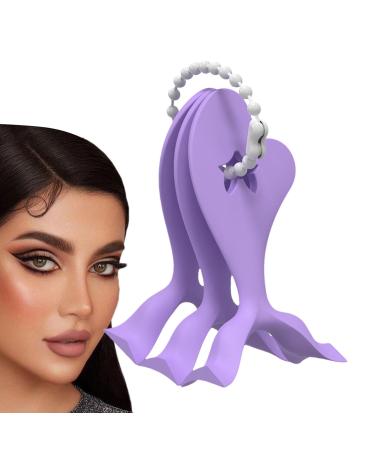 Eyeliner makeup stencil Eyeliner makeup tool 3 Part Eyeshadow Contour Guide for Beginners Eyelash shaper tool beauty tool for business stage presentations home Purple