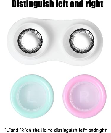 20PC Contact Lens Container Set - Travel-Friendly Screw Cap Cases in 5 Colors for Lenses & Glasses - Buy Online on GoSupps.com