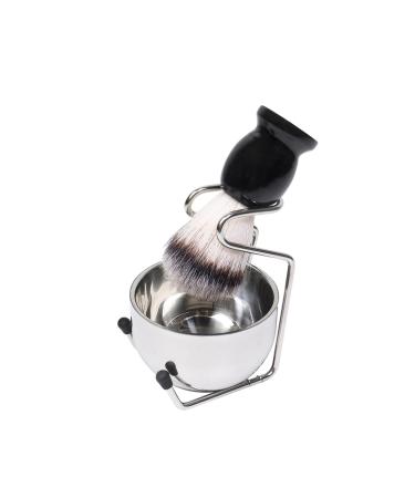 Razor brush set Edestahl Razor set Dachshaar Razor brush with shaving bowl and shaving bowl shaving set gift set for men black