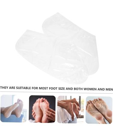 Healeved 10 Pairs Footsticker Foot Mask Feet Skin Peeling Masks Cracked Heel Socks Feet Calluses Remover Foot Callus Removers Foot Callus Masks Foot Peel Masks Accessories Abs White Nourish - Buy Online on GoSupps.com