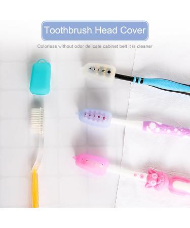 Buy Silicone Electric Toothbrush Head Covers for Travel - Protective Caps for Camping & Outdoor Use (Light Blue - Buy Online on GoSupps.com