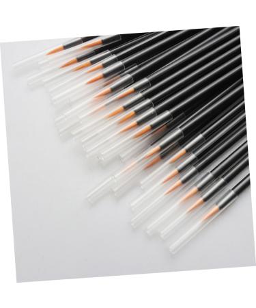WOONEKY 100pcs Eyeliner Eyebrow Liner Brush Cosmetics Brush Fine Line Brush Makeup Tools With Hat - Buy Online on GoSupps.com