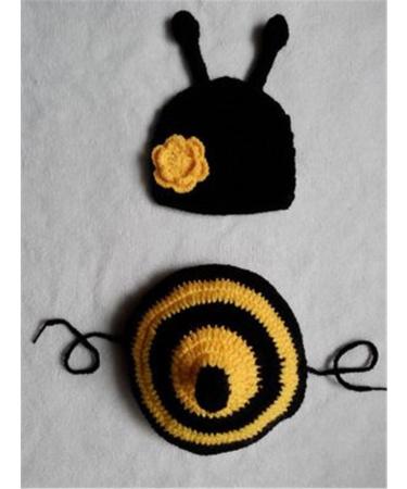 Handmade Baby Knitting Photography Props - Little Bee Black - Buy Online on GoSupps.com