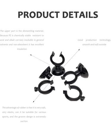 Gzhaizhuan 30 STK Aquarium Suction Cups - Durable PVC Fish Tank Hose Holders & Accessories (30x20mm Black) - Buy Online on GoSupps.com