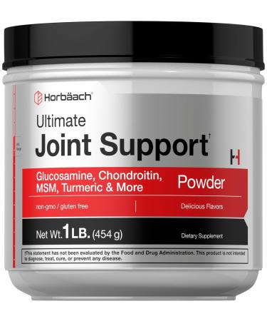 Horb ach Ultimate Joint Support Powder 1 lb | Glucosamine Chondroitin MSM & Turmeric | Triple Action Support Supplement for Men and Women | Non-GMO Gluten Free