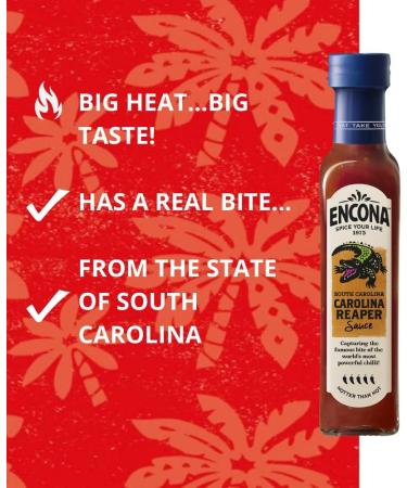Enco Products Limited Encona Carolina Reaper Hot Chili Pepper Sauce 6 Packages of 142 milliliters - Buy Online on GoSupps.com