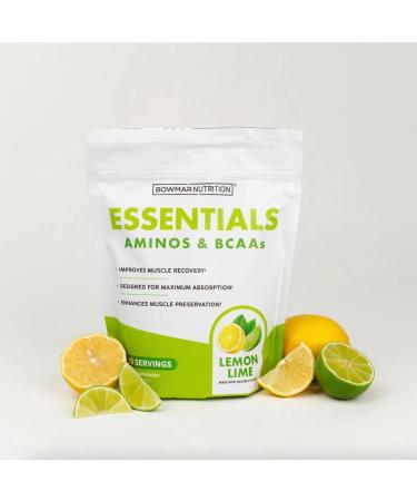BOWMAR NUTRITION Essentials Aminos and BCAAs Powder 30 Servings 99% Absorption Rate (Lemon Lime) - Buy Online on GoSupps.com