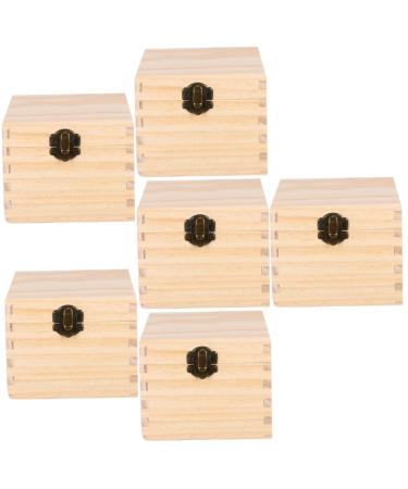 Minkissy 6 STK storage box for essential oils jewelry gift jewelry beads essential oil aromatherapy bottle organizer organizer for essential oils wooden storage box
