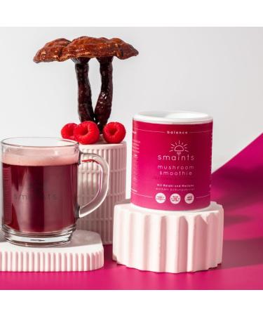 Smaints Mushroom Smoothie Powder - Organic Balance Fruit Powder with Reishi Maitake Rhodiola Maca & Shatavari for Optimal Health | International Shipping - Buy Online on GoSupps.com