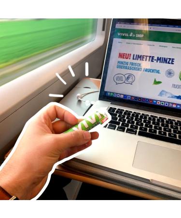 Buy VIVIL Rolls Lime-Mint - Sugar-Free & Vegan Fruity Pastilles (30 Rolls) - International Shipping Available - Buy Online on GoSupps.com