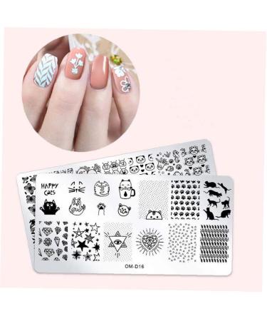 3pcs Nail Art Stamp Templates Kit - Maleicure Stencil & Nail Art Tools (OM-D04 OM-D05 OM-D06) - International Shipping Available - Buy Online on GoSupps.com