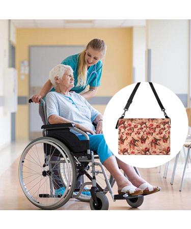Tovmekdjn Wheelchair Bag Printed Wheelchair Bag Polyester Cloth Bag Electric Wheelchair Walker Accessory Bag Wheelchair Bag - Buy Online on GoSupps.com