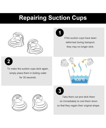 Buy Sun Protection for Babies: Universal Car Window UV Shield - 2 Pieces with 8 Suction Cups - 44x36 cm Black - Buy Online on GoSupps.com