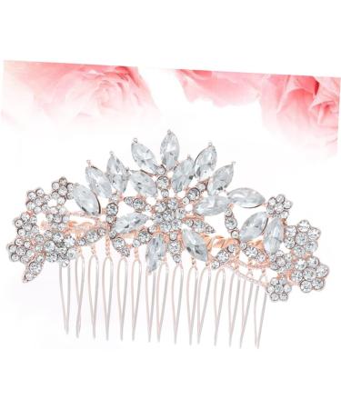 FRCOLOR 1pc Crystal Hair Comb Wedding Combs Hair Combs Hair Barrettes for Women Rhinestone Hair Clip Bridal Side Combs Womens Hair Clips Rhinestone Haircombs Simple Bride Accessories - Buy Online on GoSupps.com