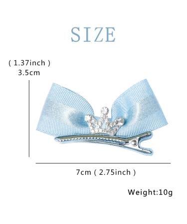 Iyou Baby Girls Hair Clips - 6 Pcs Crystal Red Loop Hair Accessories for Princess Birthday Parties - Buy Online on GoSupps.com