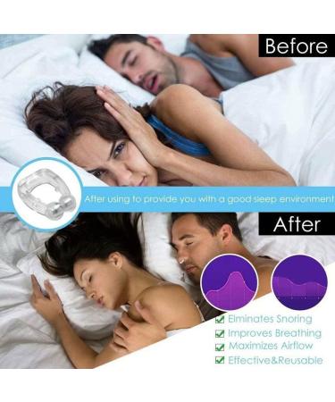 Silicone Magnetic Anti-Snoring Clips - 6 Pack, Mini Snoring Device for Sleepers and Snoring Relief - Buy Online on GoSupps.com