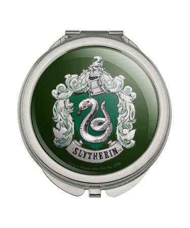 Harry Potter Slytherin Painted Crest Compact Travel Purse Handbag Makeup Mirror