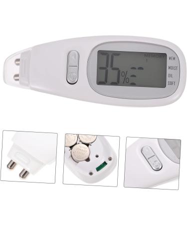 Mikikit 1 Set Moisture Tester Face Moisture Test Pen Skin Analyzer Device Facial Skin Analyzer Moisture Meter Skin Softness Analyzer Face Hydration Tester Abs Fuel Meter Water Oil White - Buy Online on GoSupps.com