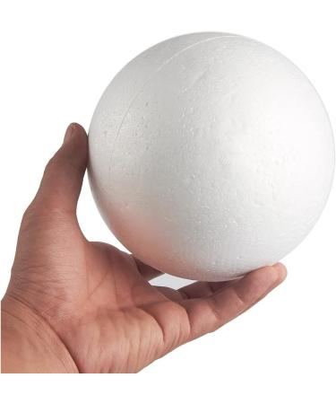 2 Pack 6-Inch Round White Foam Balls for Crafts - Polystyrene Spheres for DIY Projects, Ornaments, School Modeling - 6 Inches Diameter - Buy Online on GoSupps.com